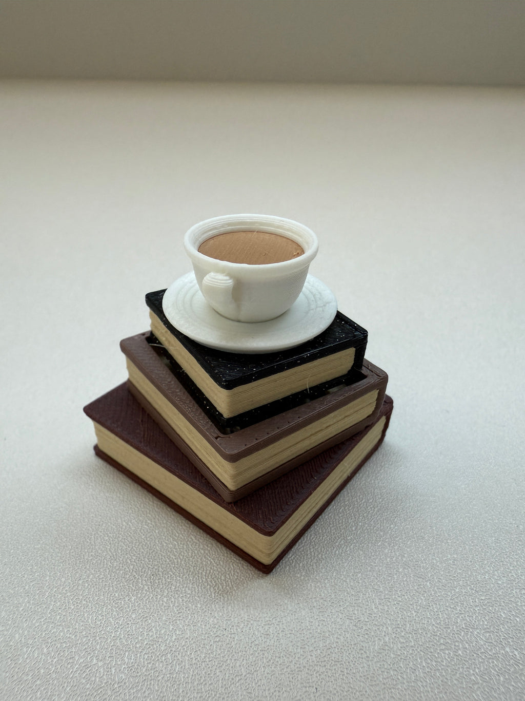 Classic Books with Coffee Keyring Clicker