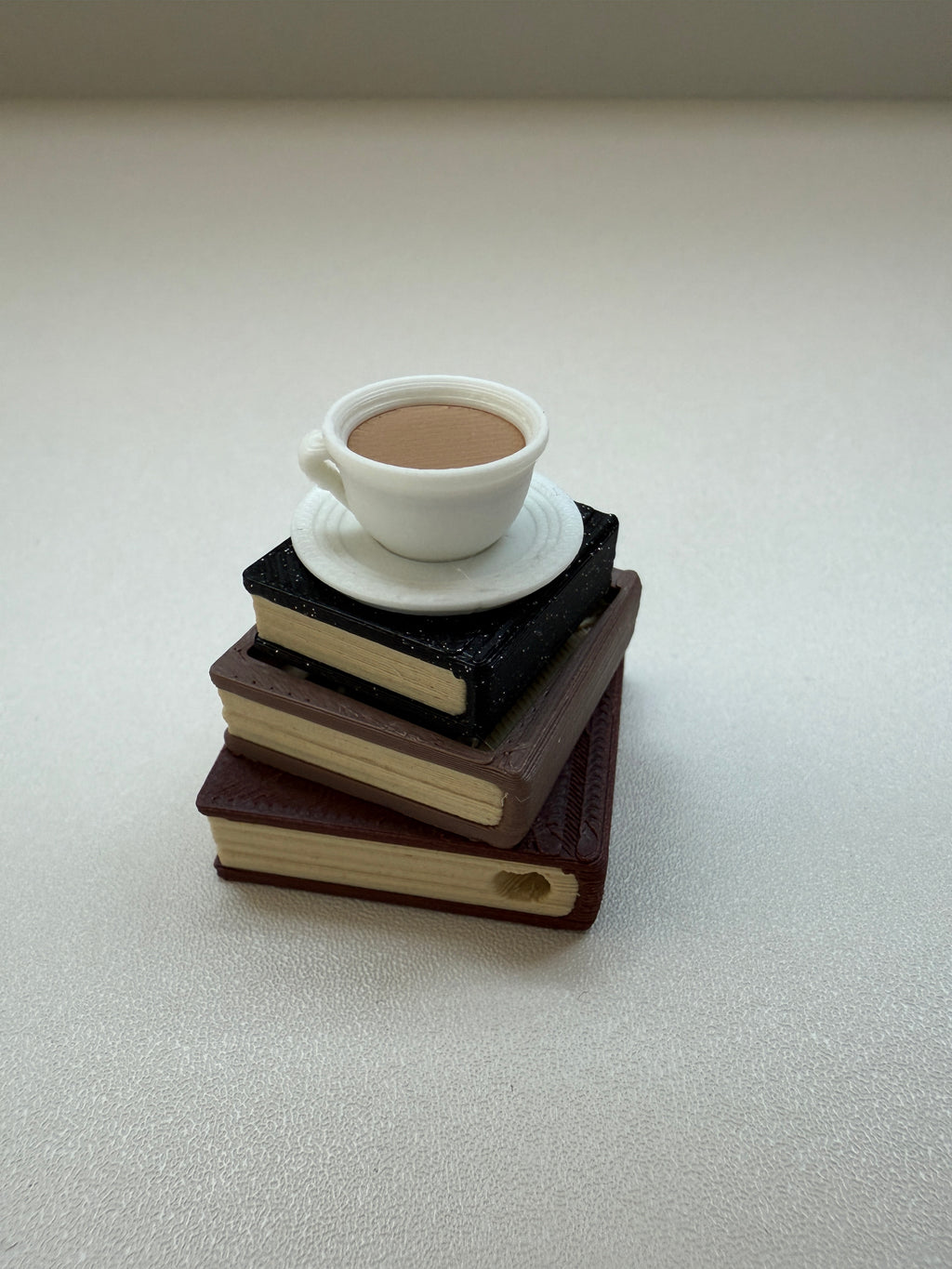 Classic Books with Coffee Keyring Clicker