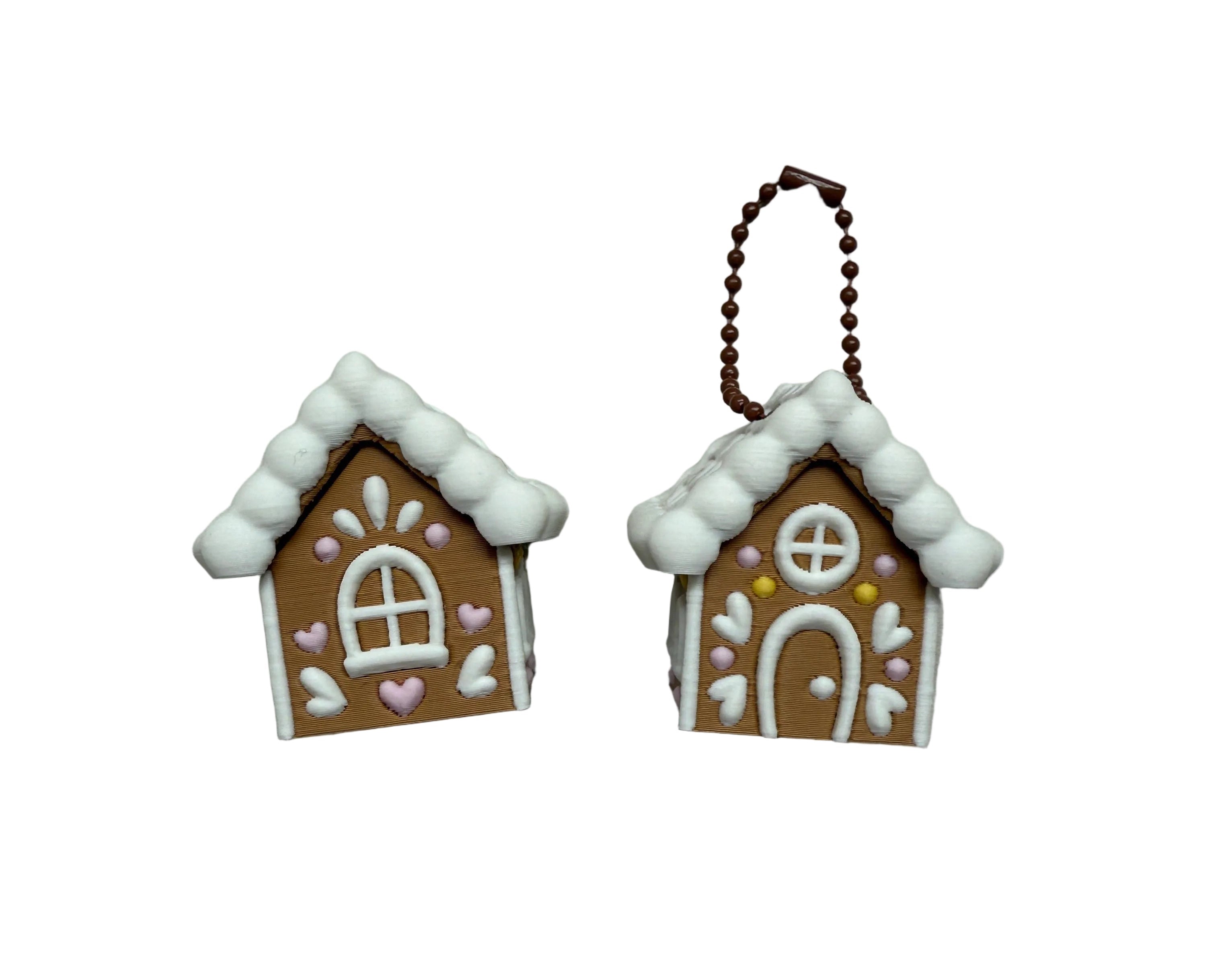 Gingerbread Man House Keyring Clicker