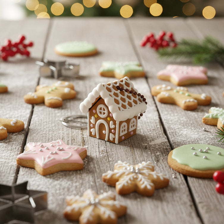 Gingerbread Man House Keyring Clicker