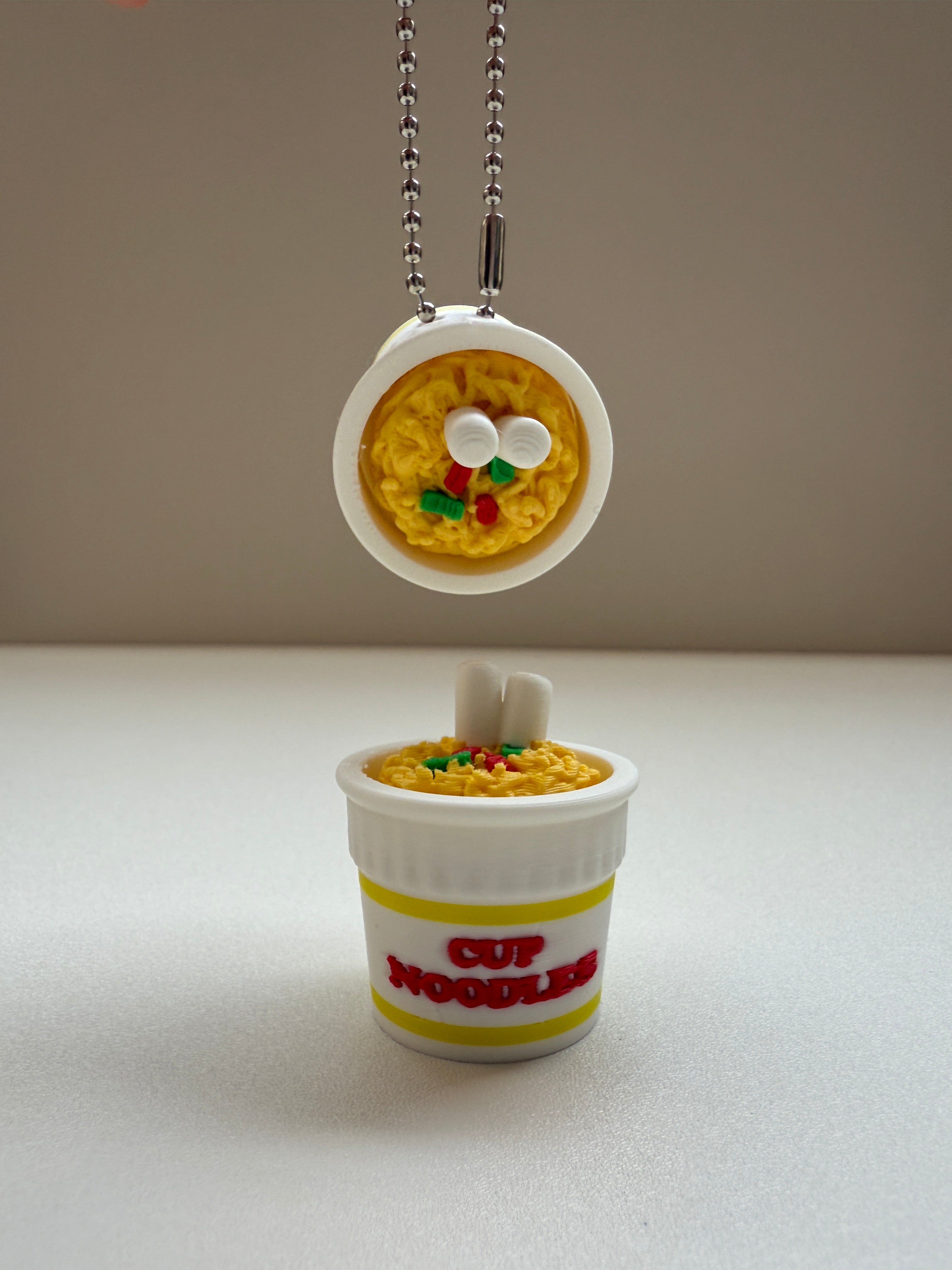 Cup Noodles Keyring Clicker