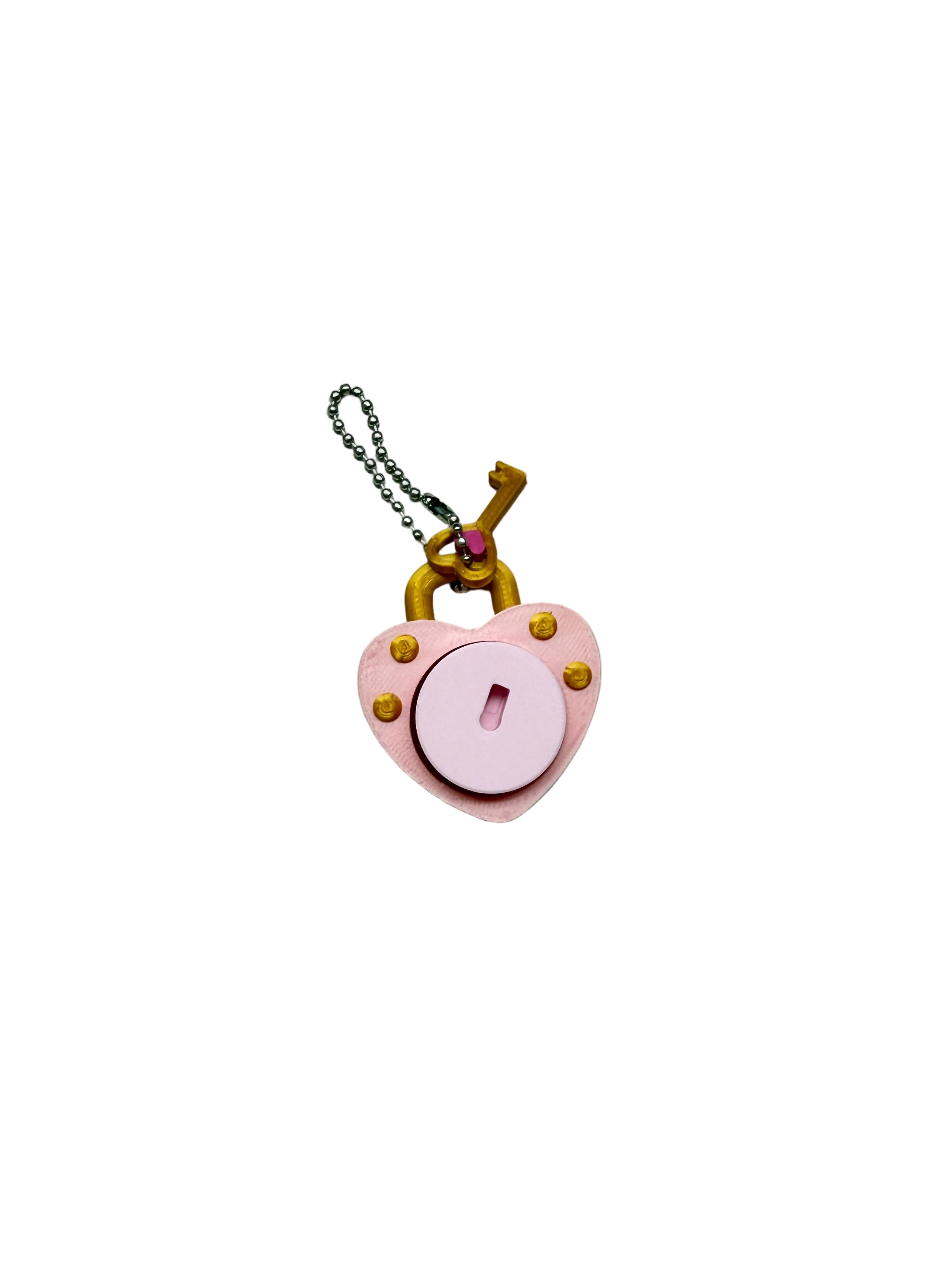 Heart Lock Keyring Clicker