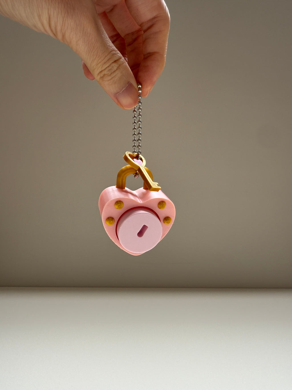 Heart Lock Keyring Clicker