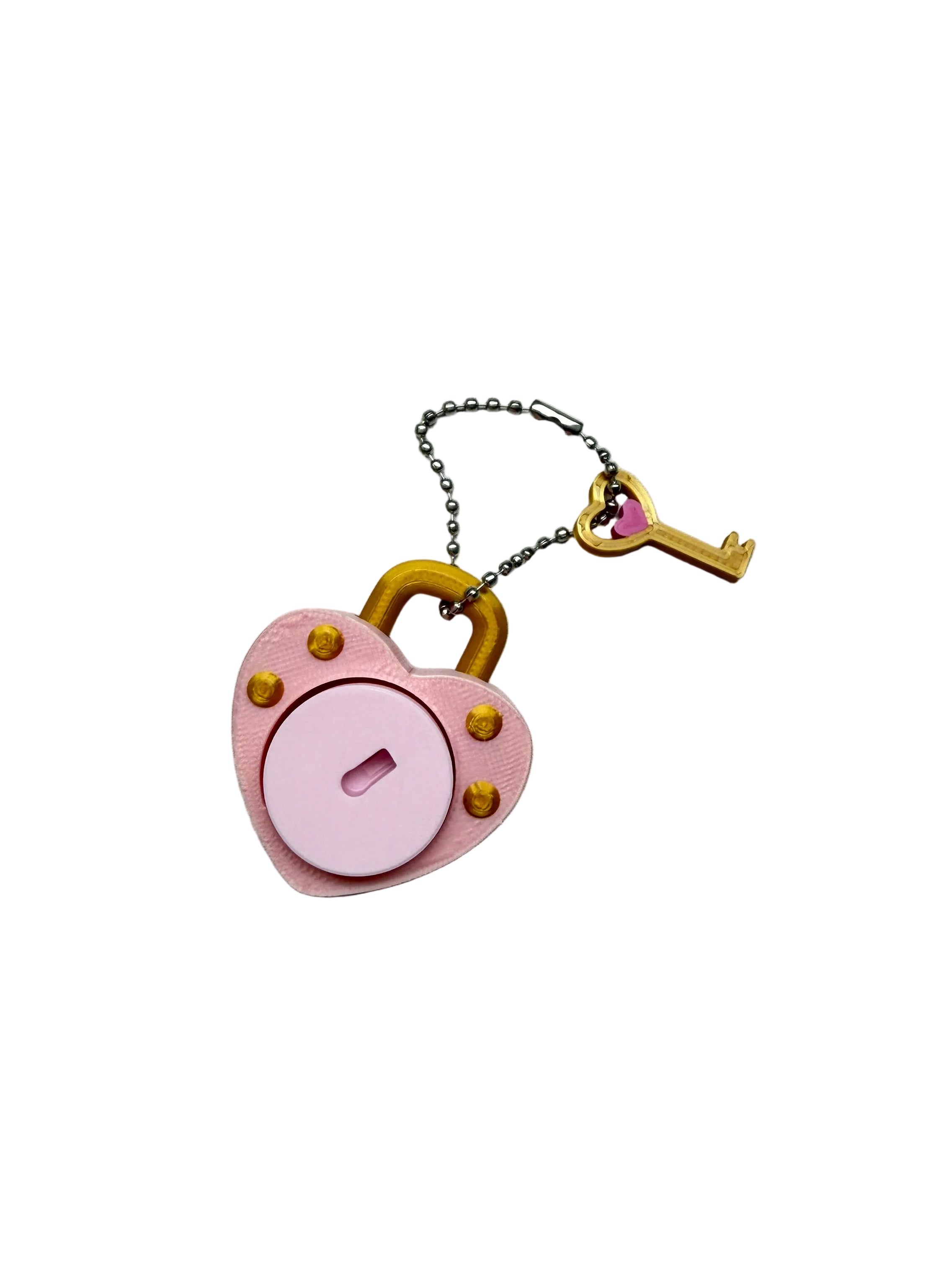 Heart Lock Keyring Clicker