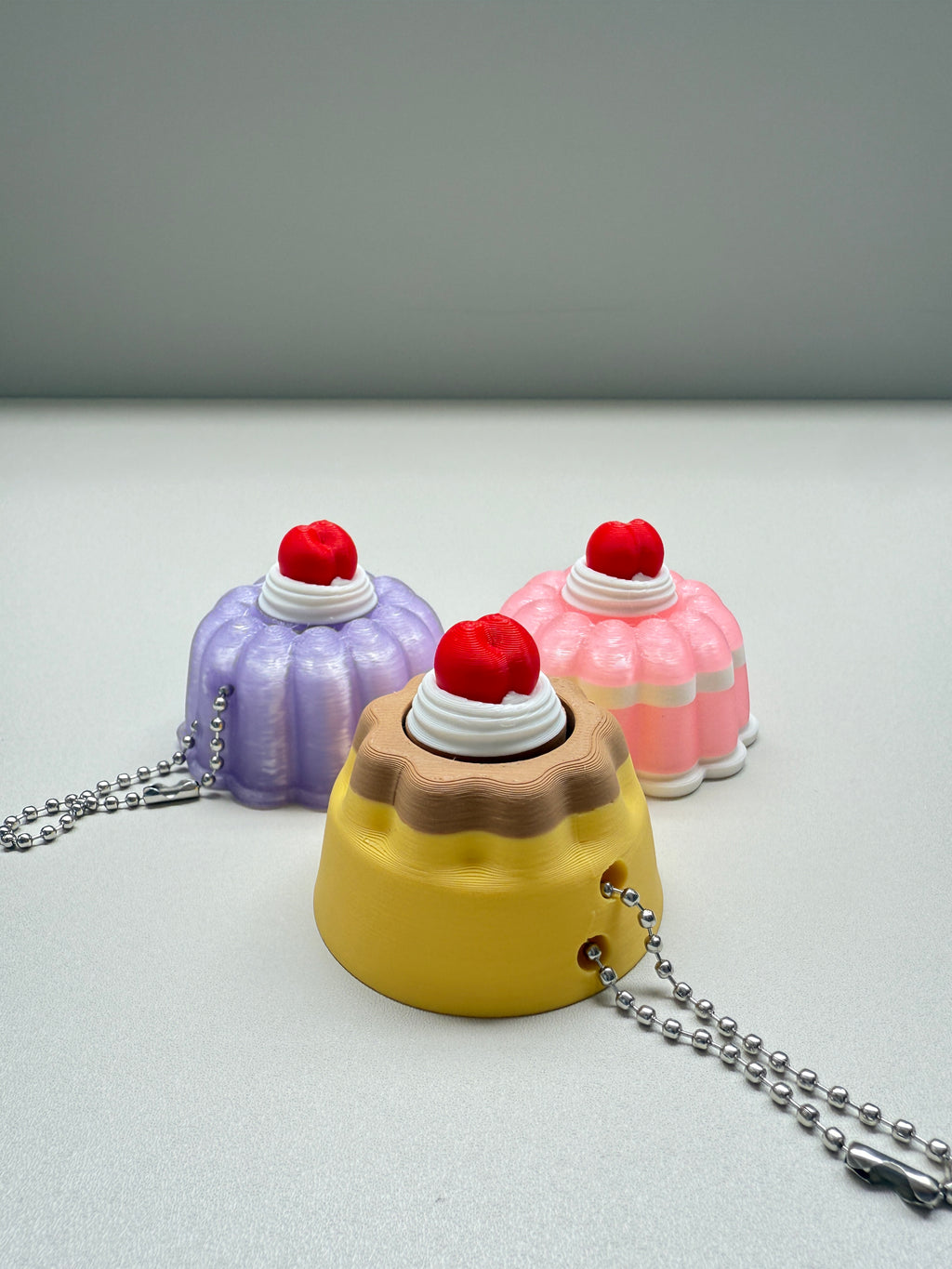 Pudding Trio Keyring Clicker