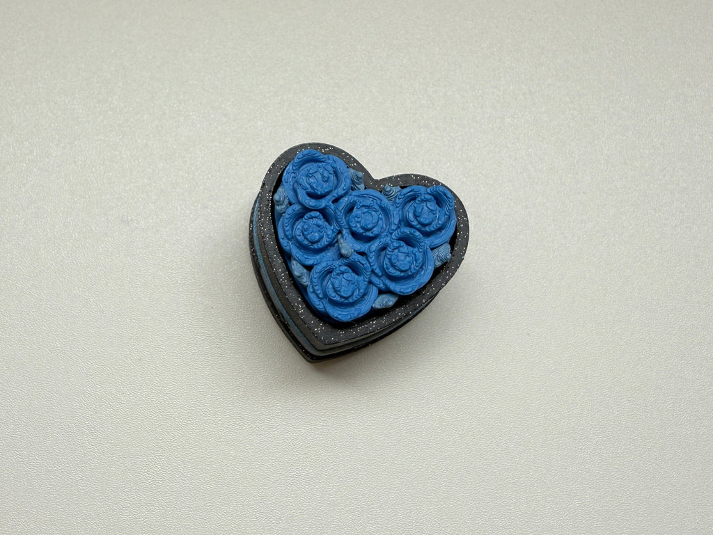 Heart Rose Bouquet Keyring Clicker