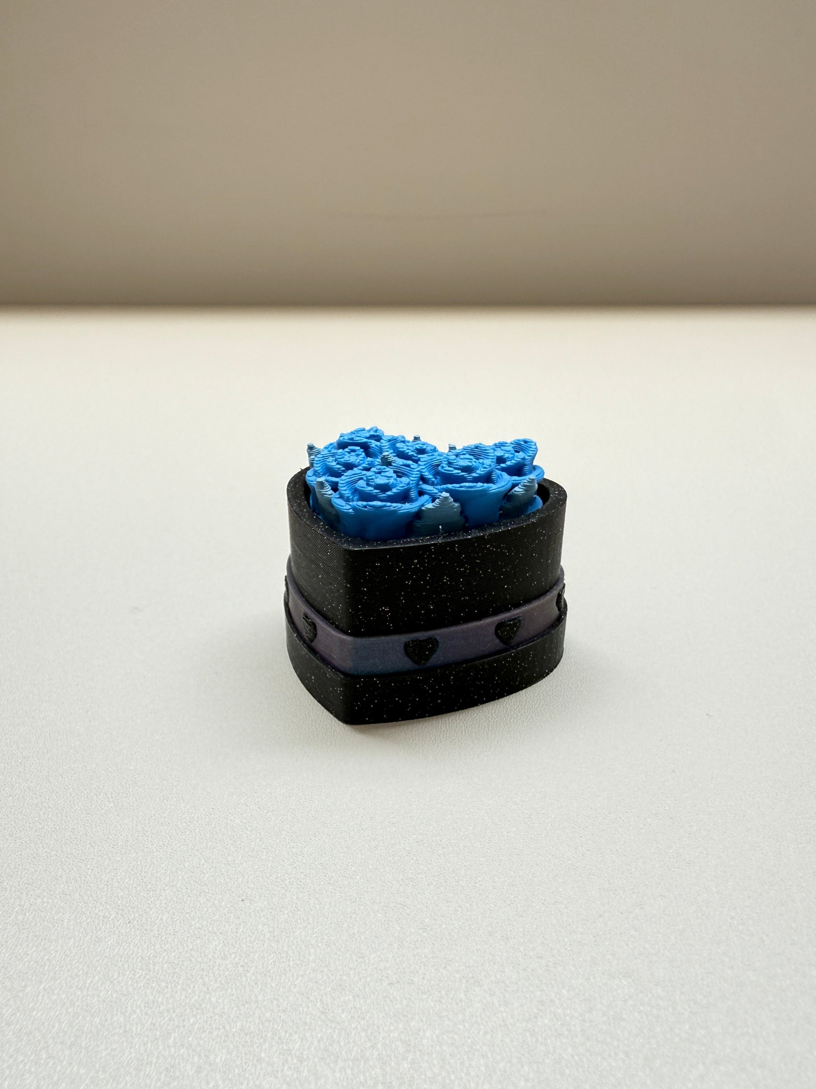 Heart Rose Bouquet Keyring Clicker