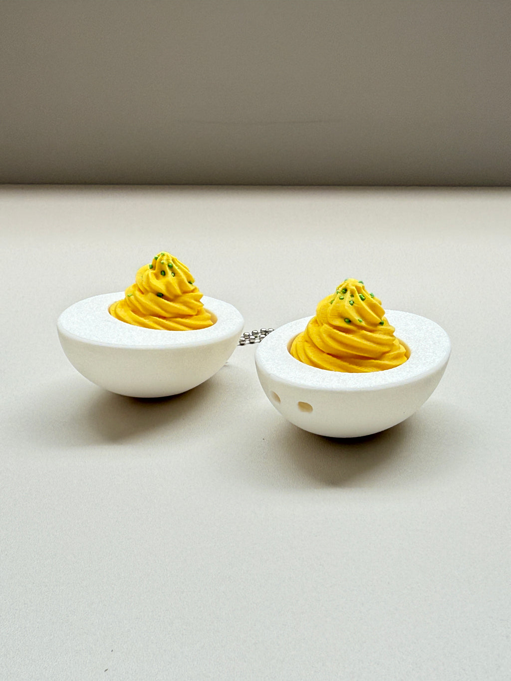 Deviled Egg Keyring Clicker