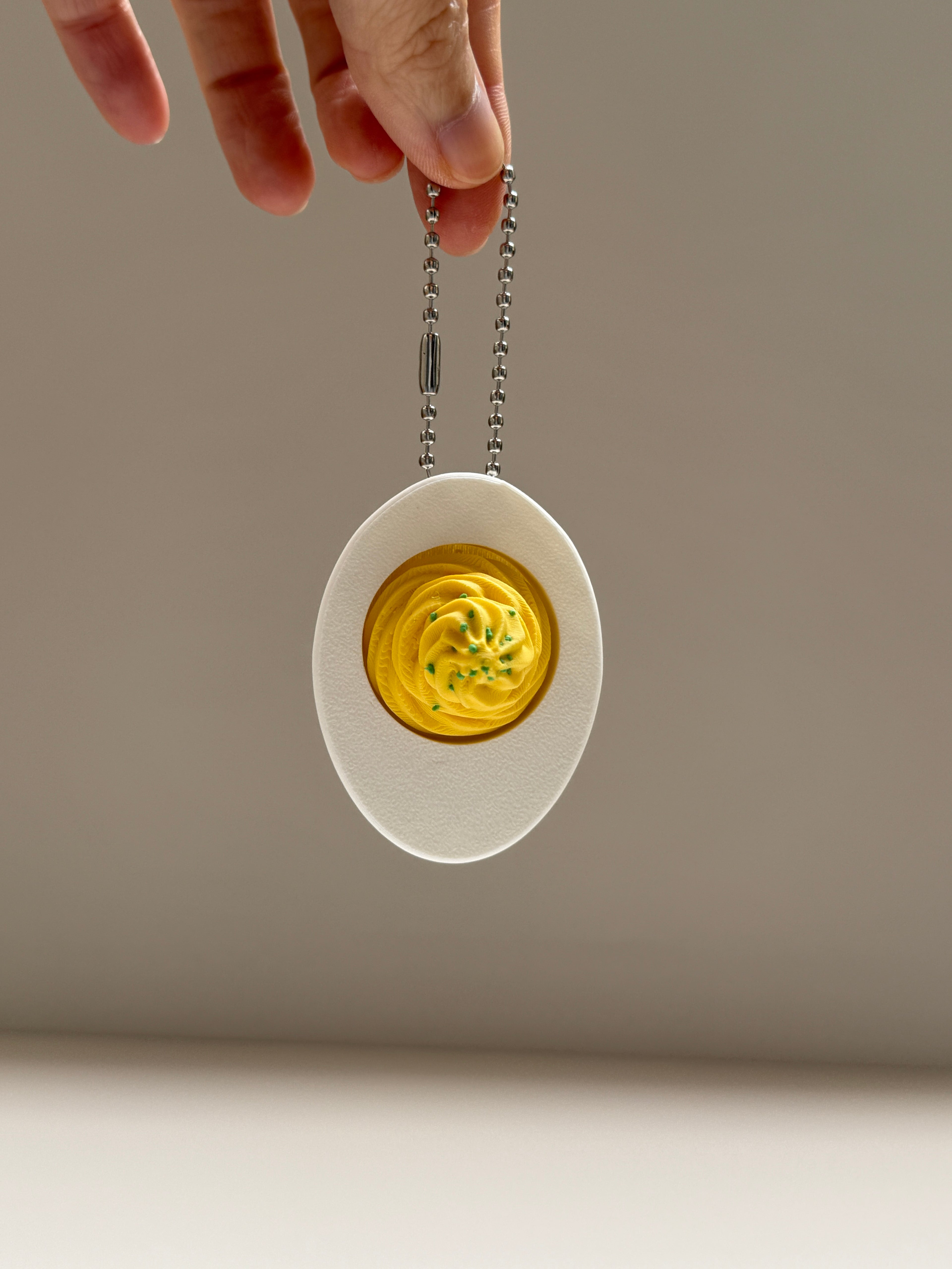 Deviled Egg Keyring Clicker