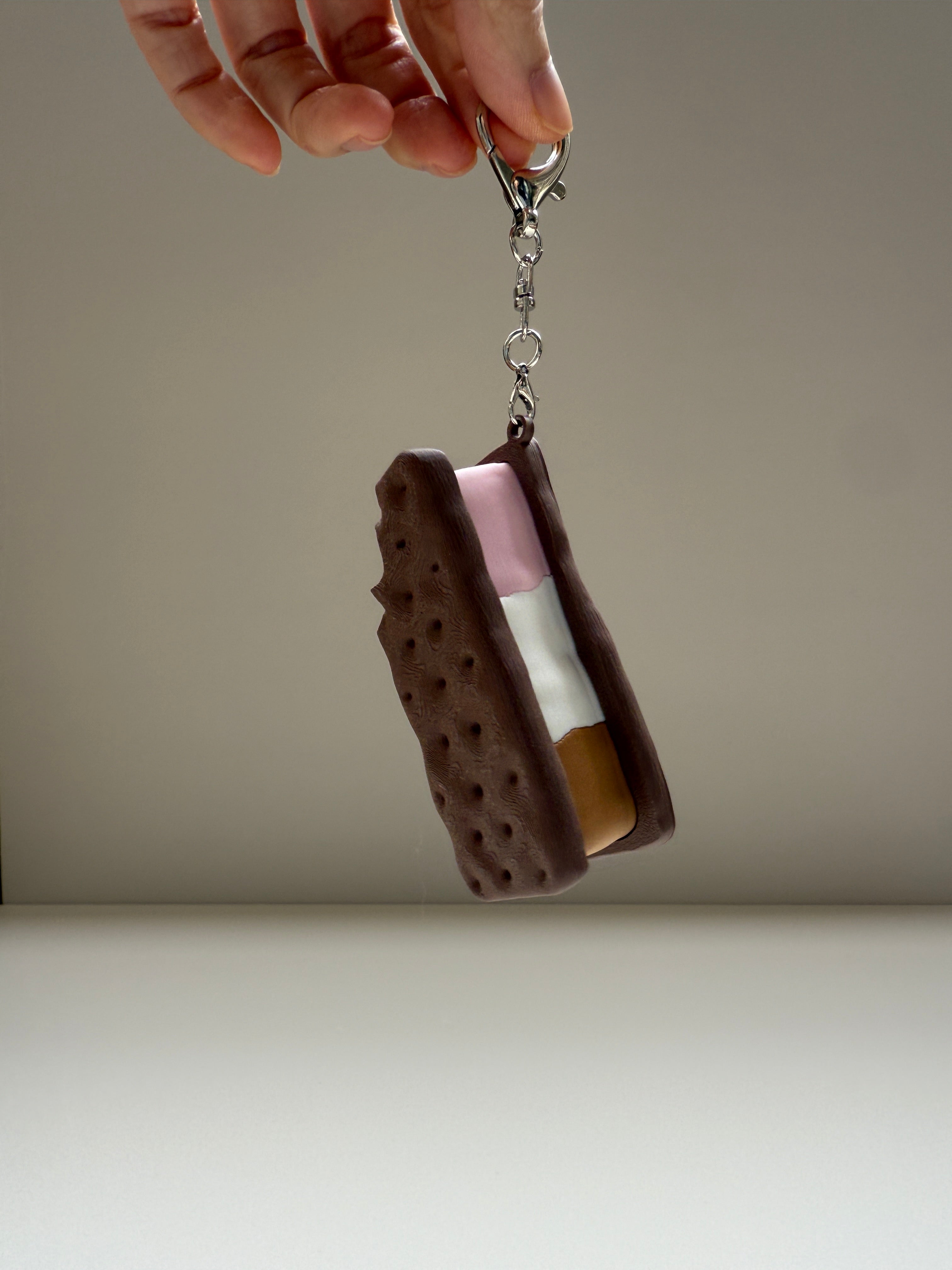 Ice Cream Sand Keyring Clicker