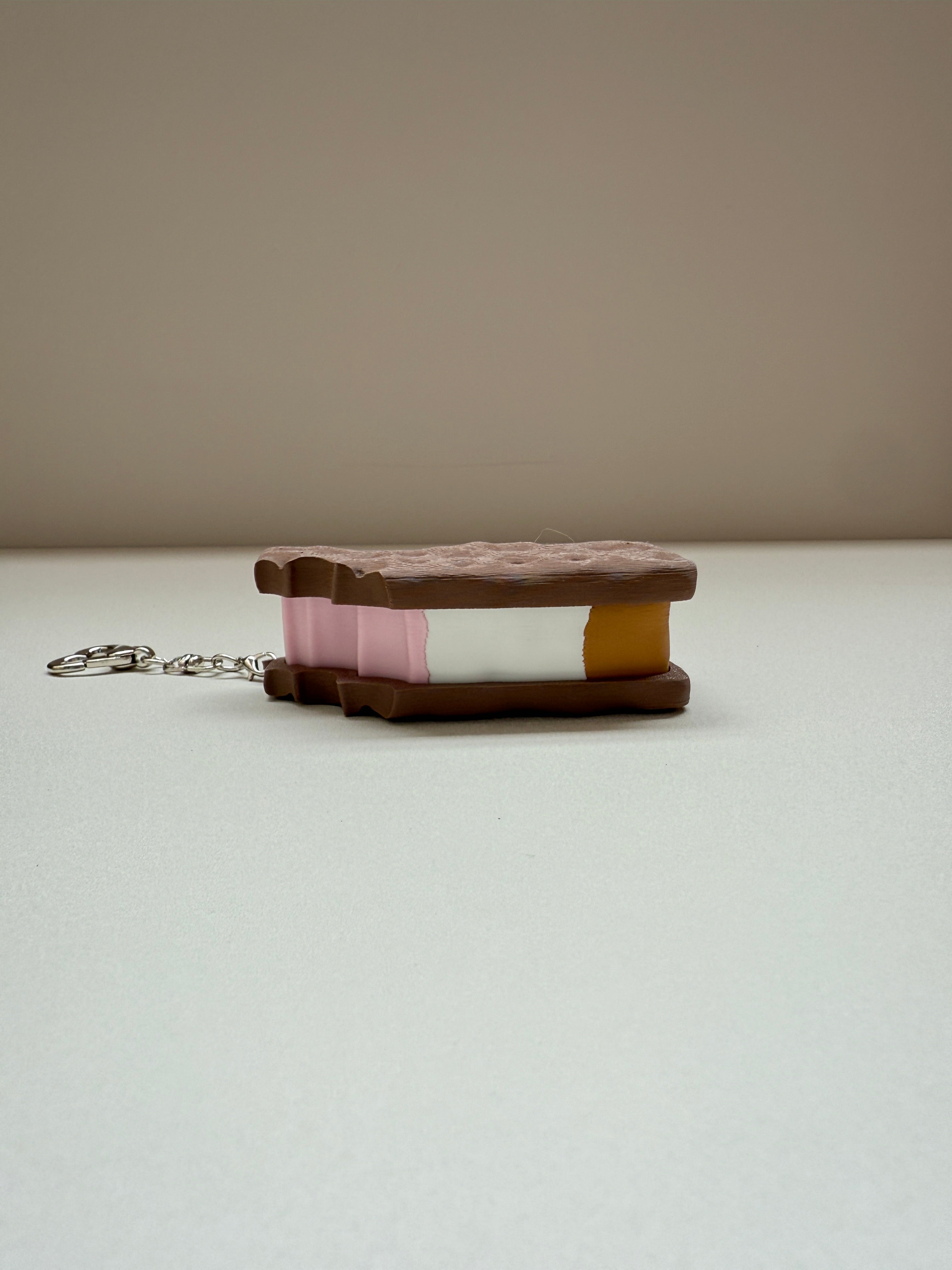 Ice Cream Sand Keyring Clicker