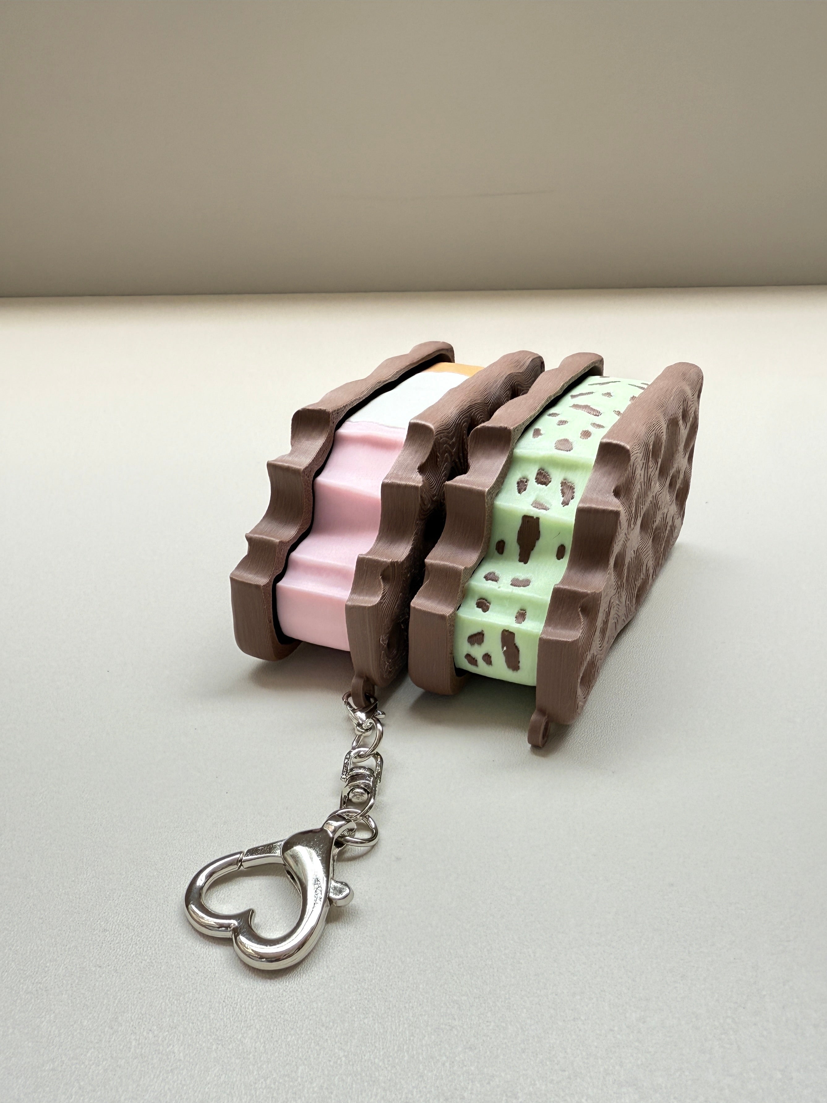 Ice Cream Sand Keyring Clicker