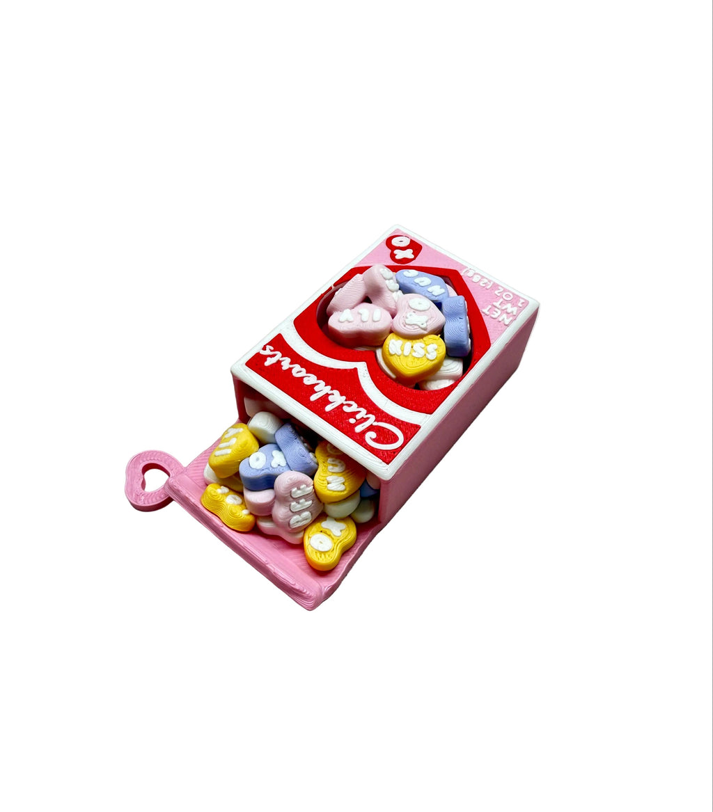 Conversation Heart Keyring Clicker