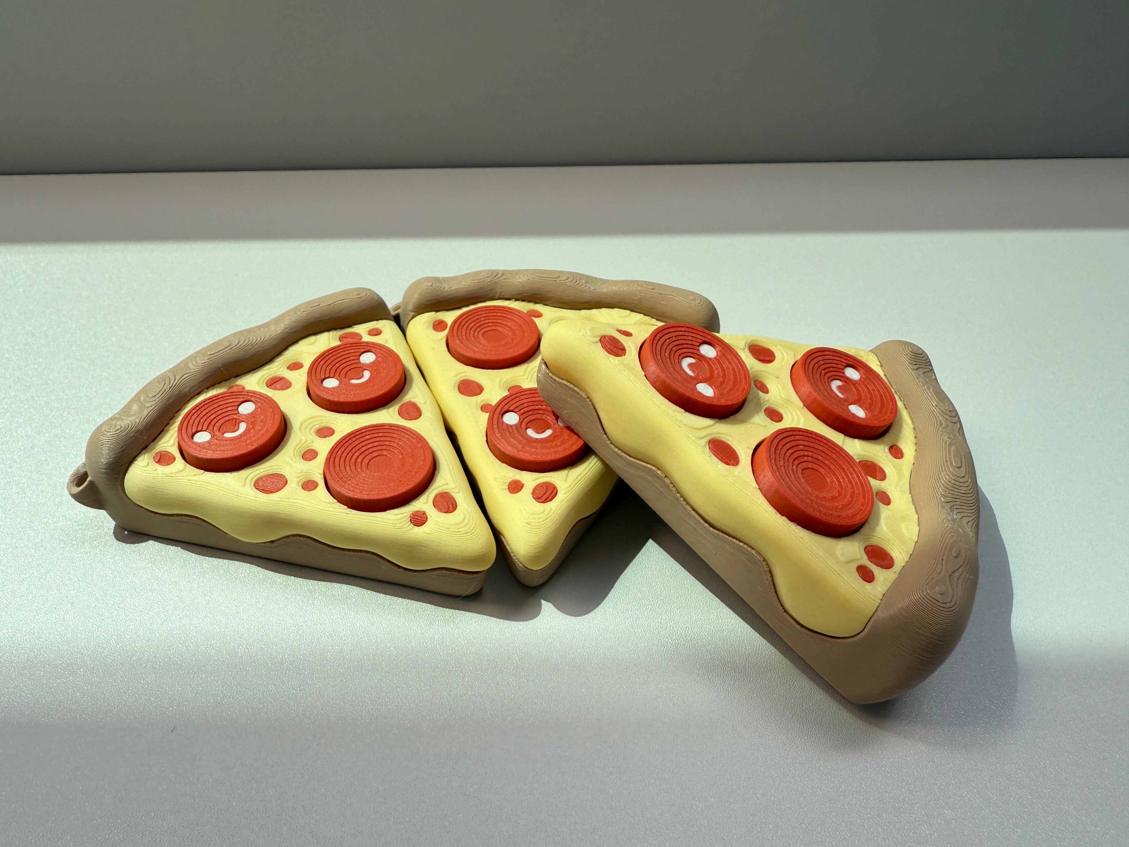 Pepperoni Pizza Keyring Clicker