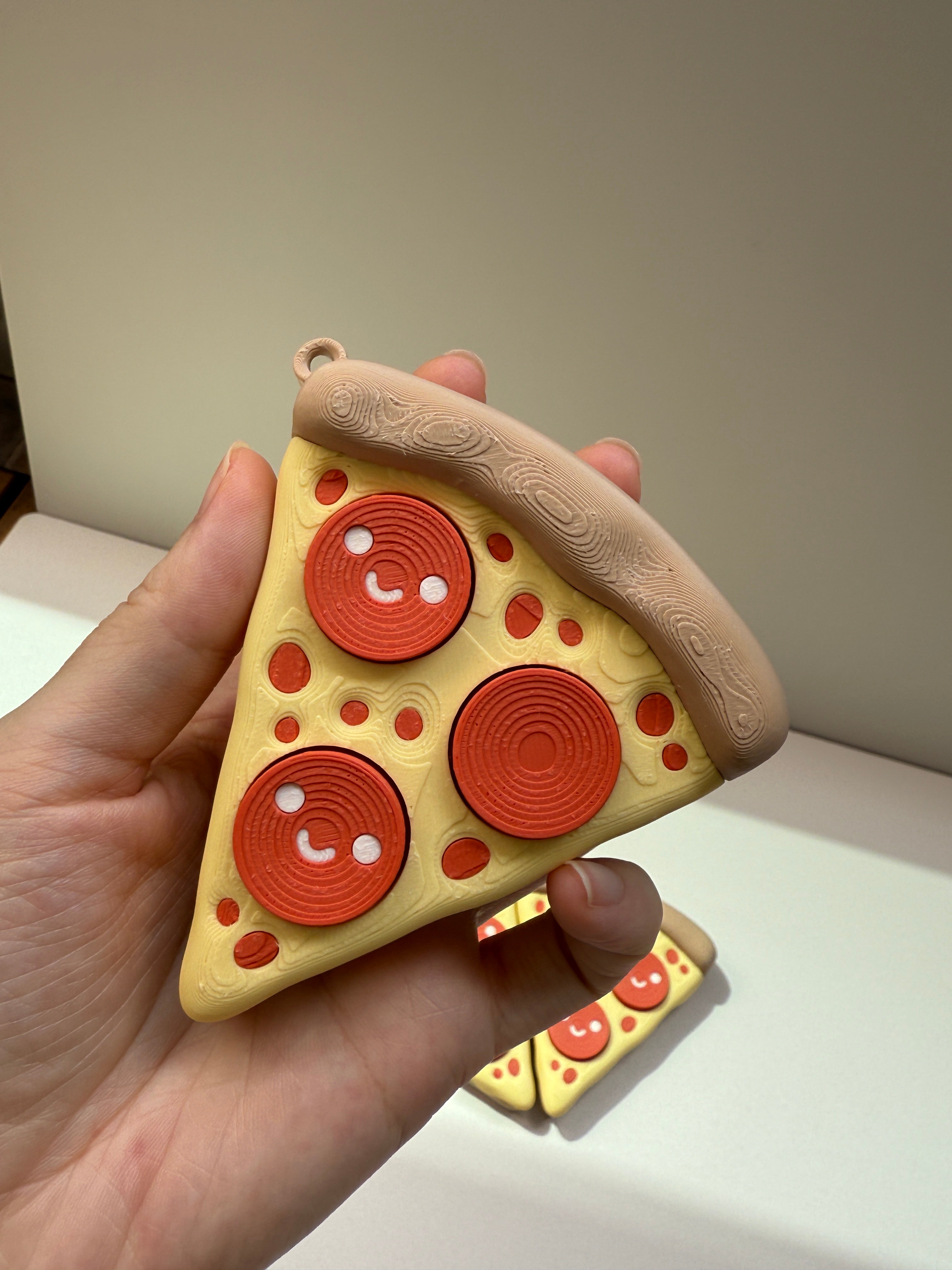 Pepperoni Pizza Keyring Clicker