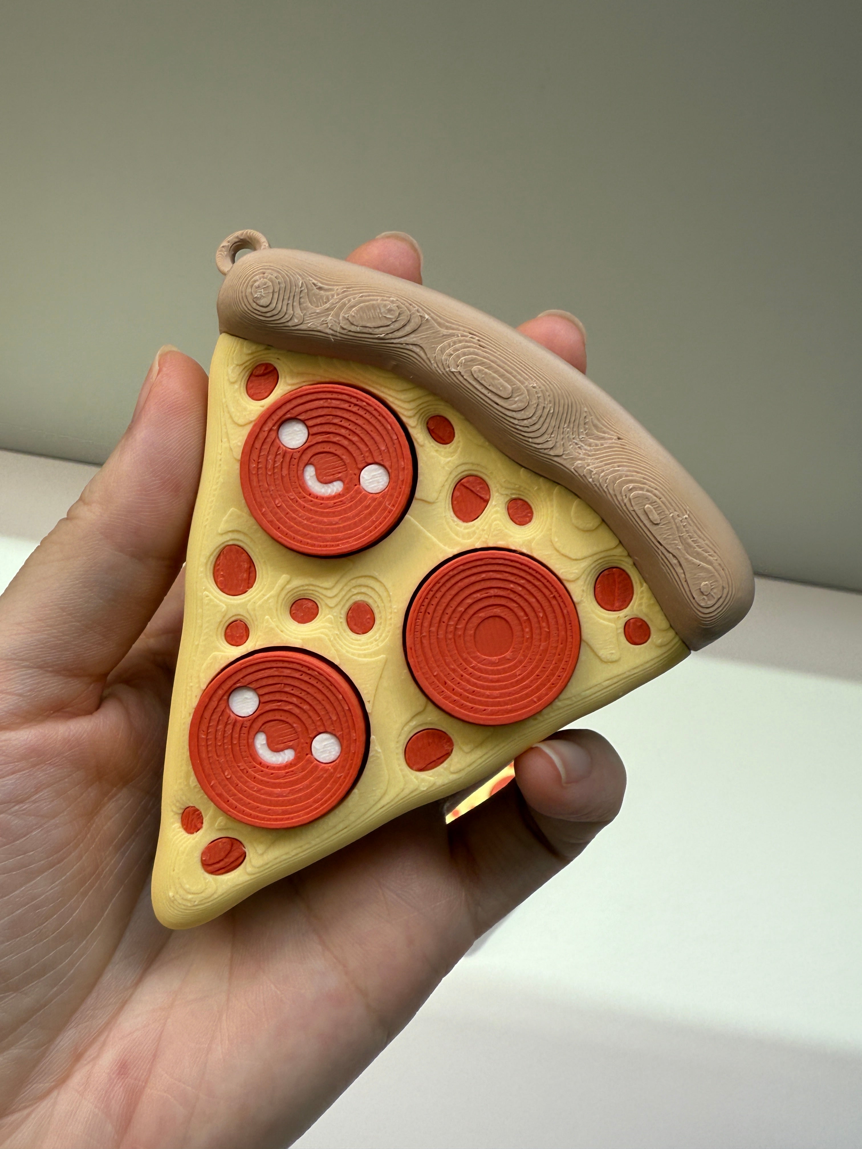 Pepperoni Pizza Keyring Clicker