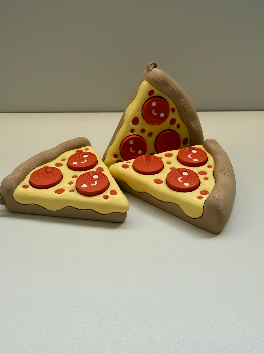 Pepperoni Pizza Keyring Clicker