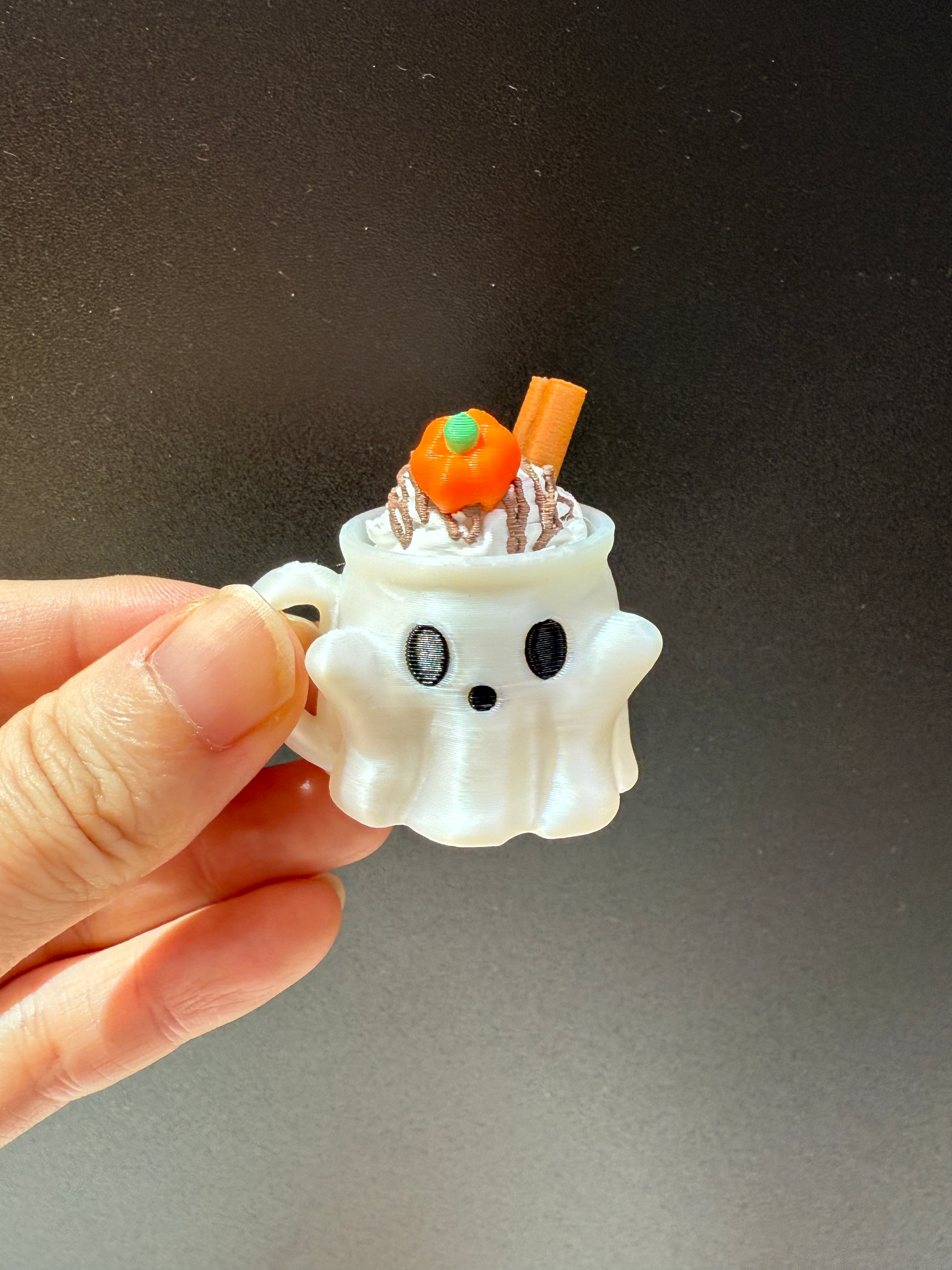 Spooky Latte Keyring Clicker