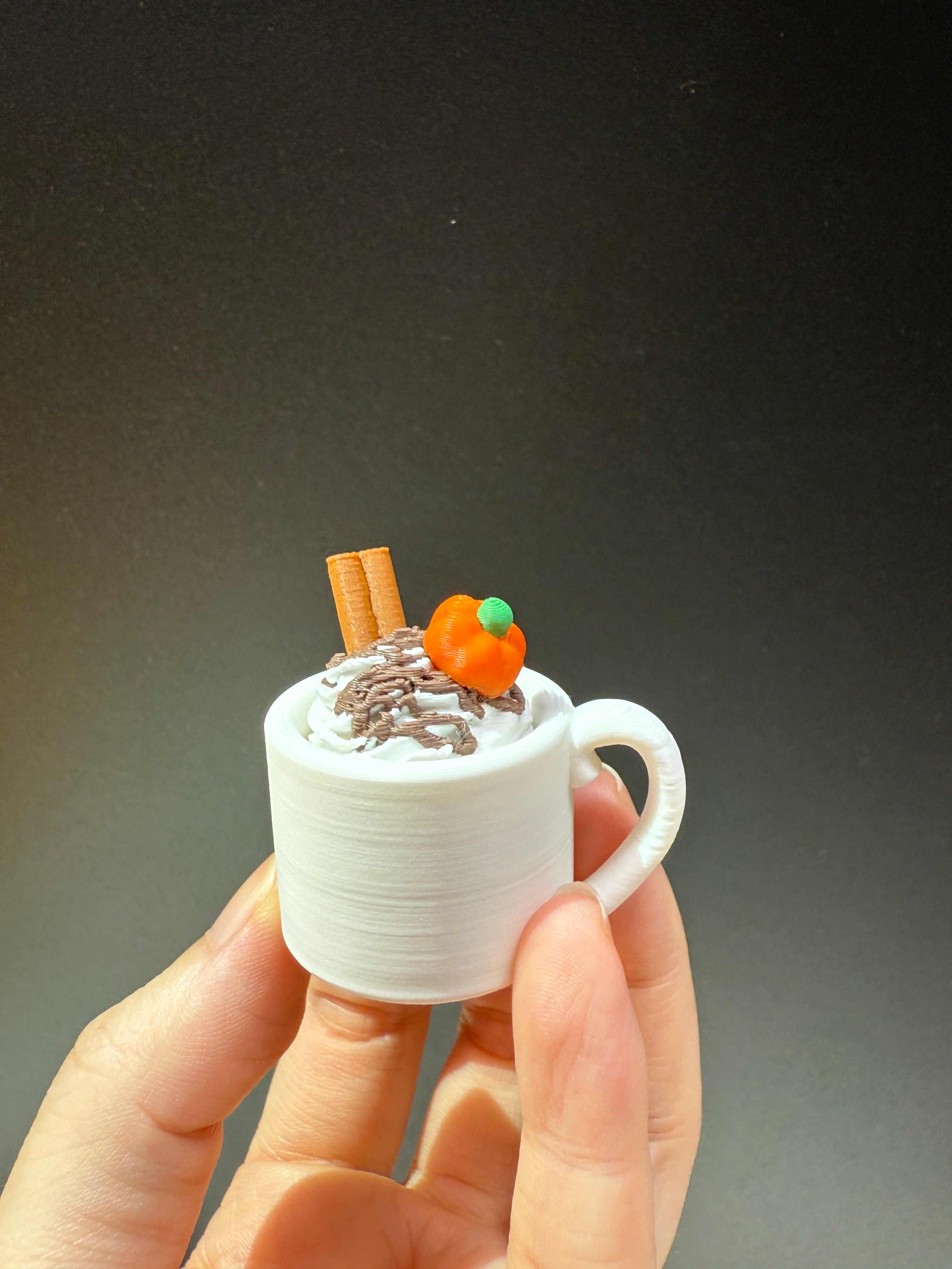 Spooky Latte Keyring Clicker