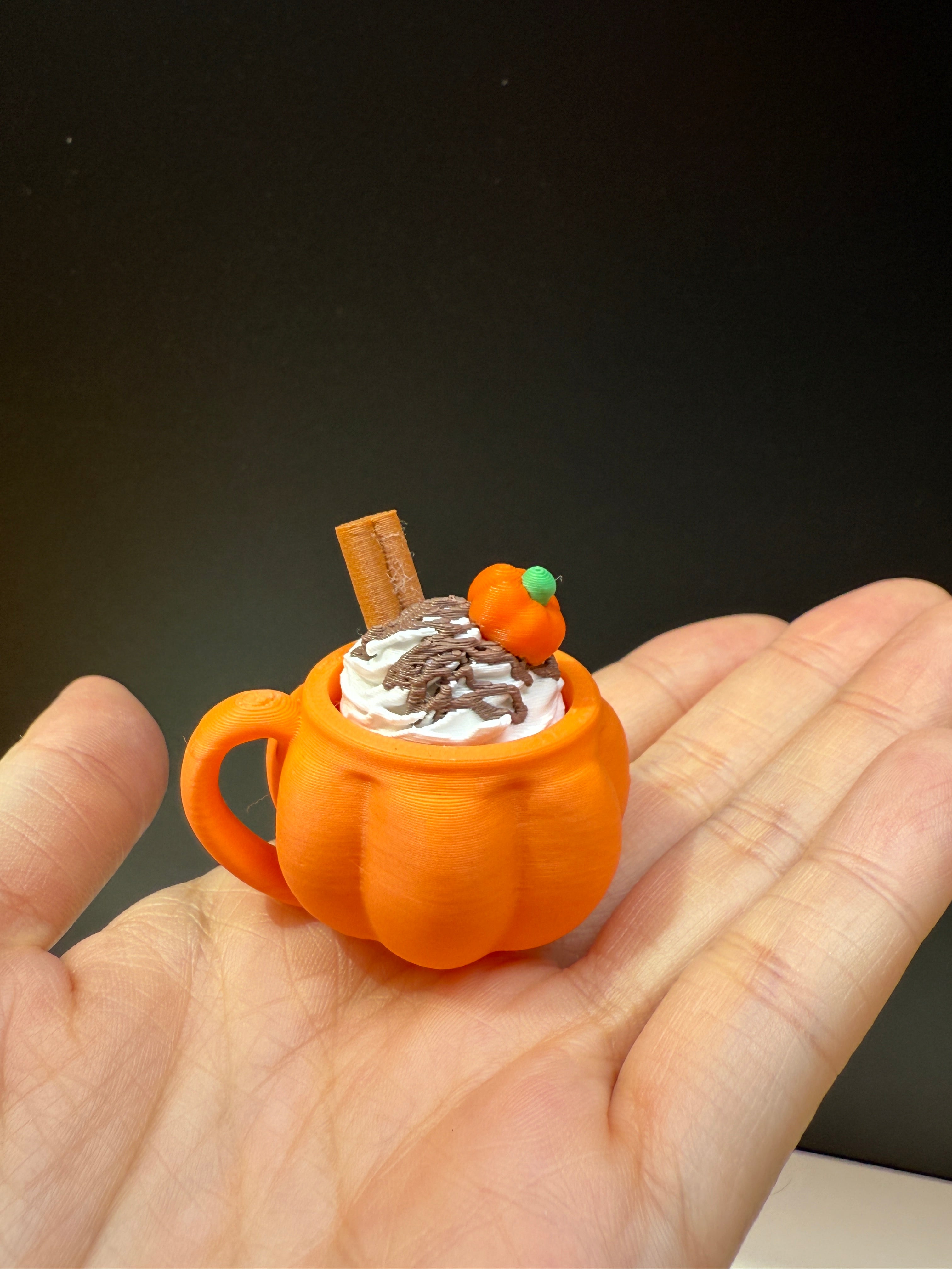 Spooky Latte Keyring Clicker