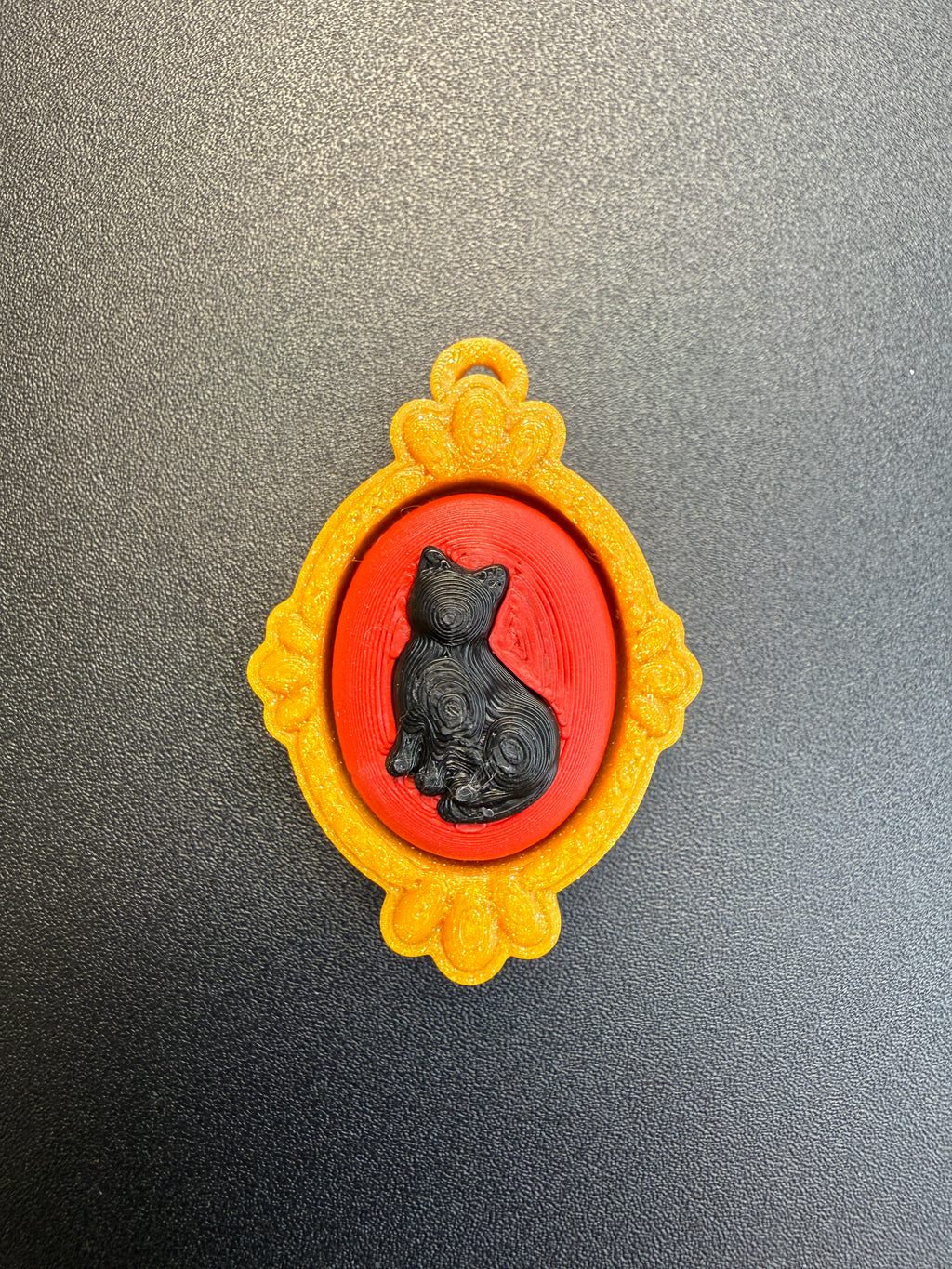 Halloween Antique Frame Keyring Clicker