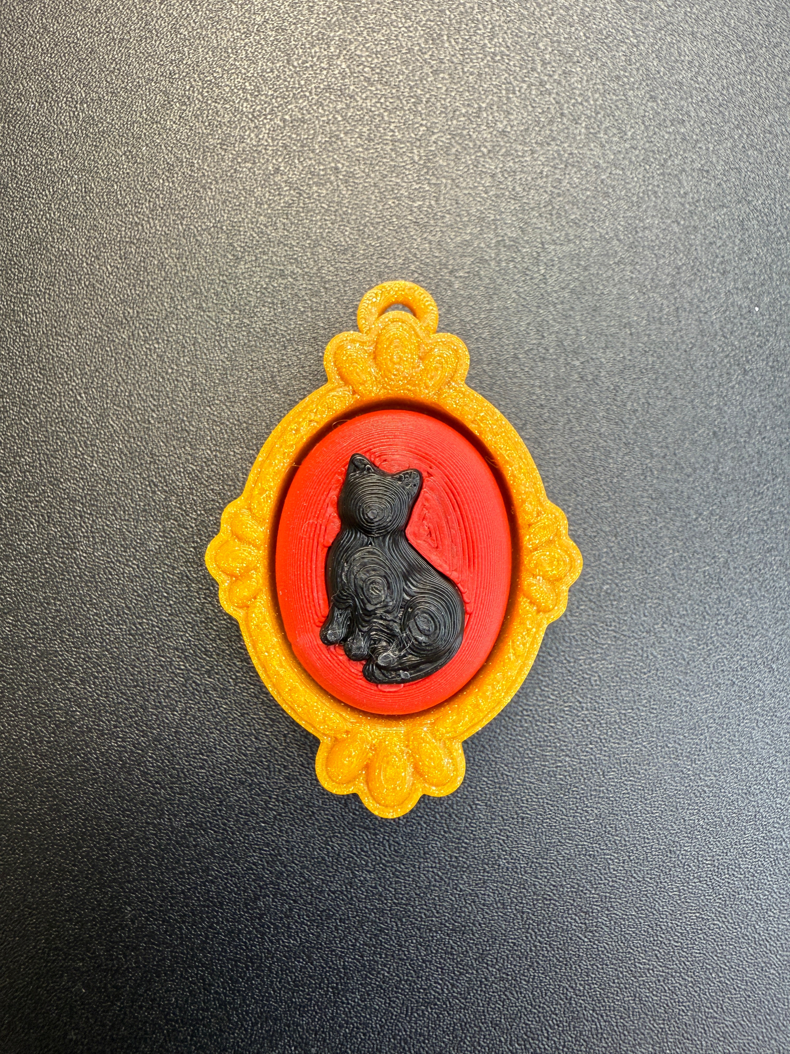 Halloween Antique Frame Keyring Clicker