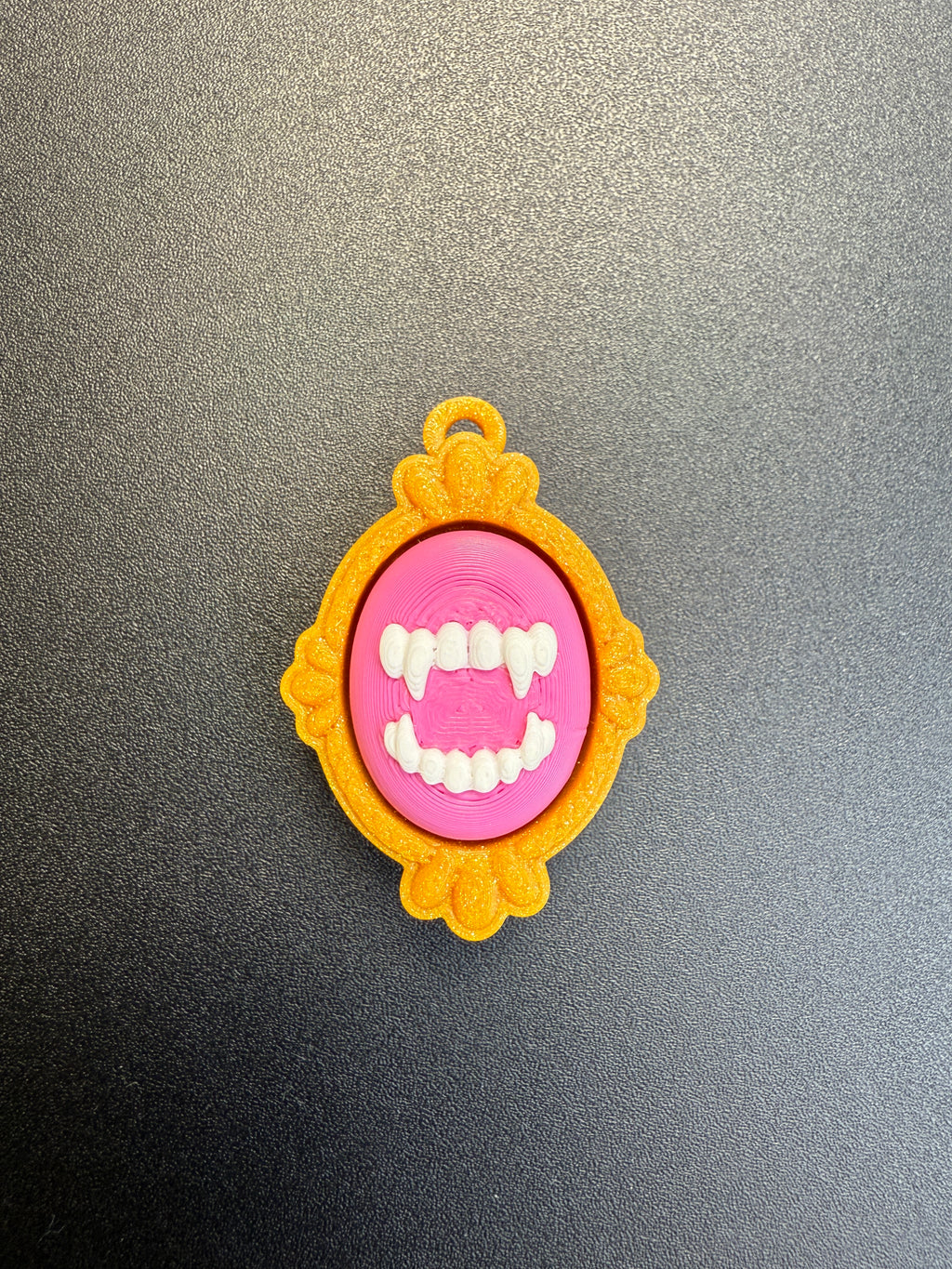 Halloween Antique Frame Keyring Clicker