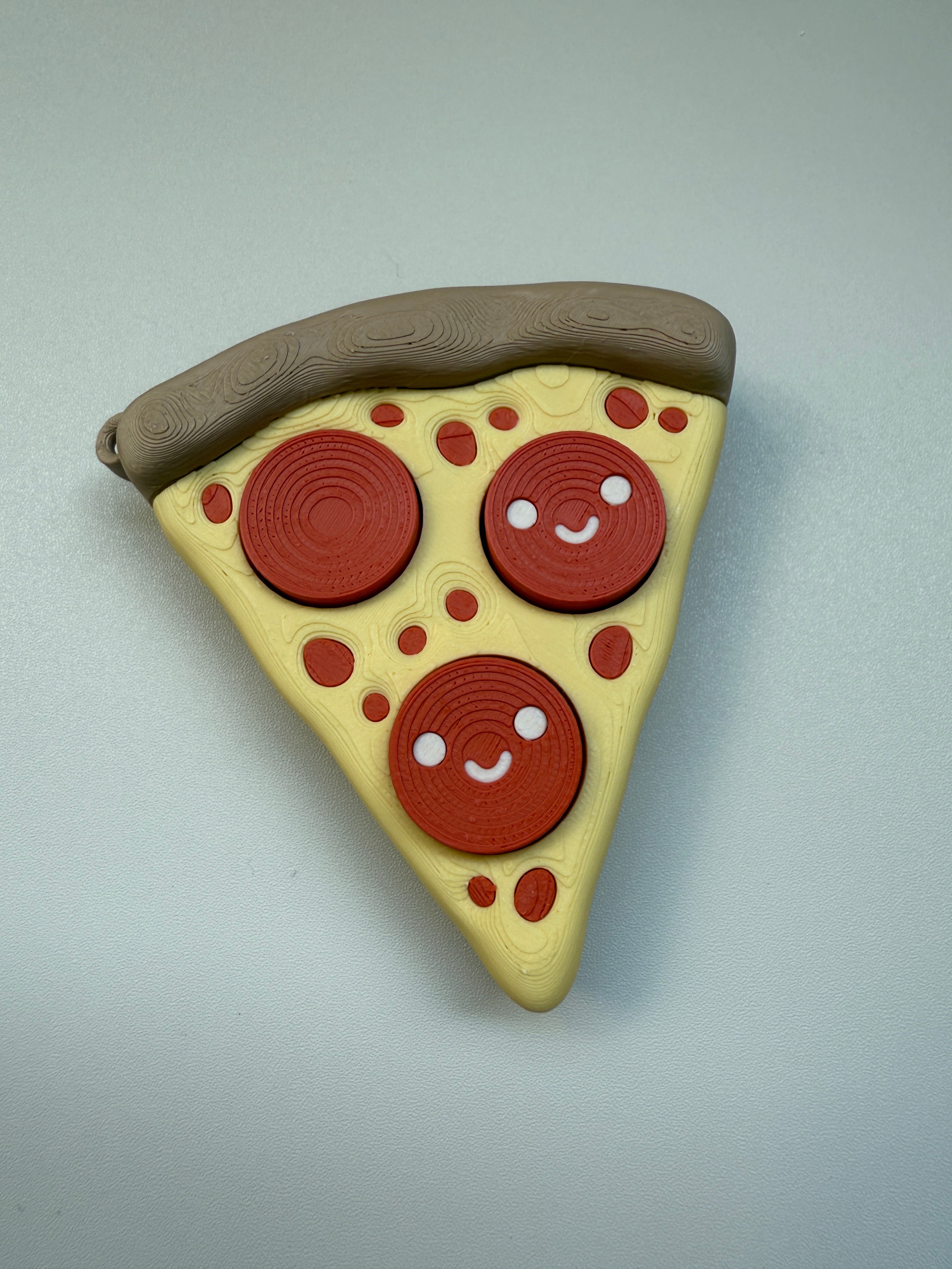 Pepperoni Pizza Keyring Clicker