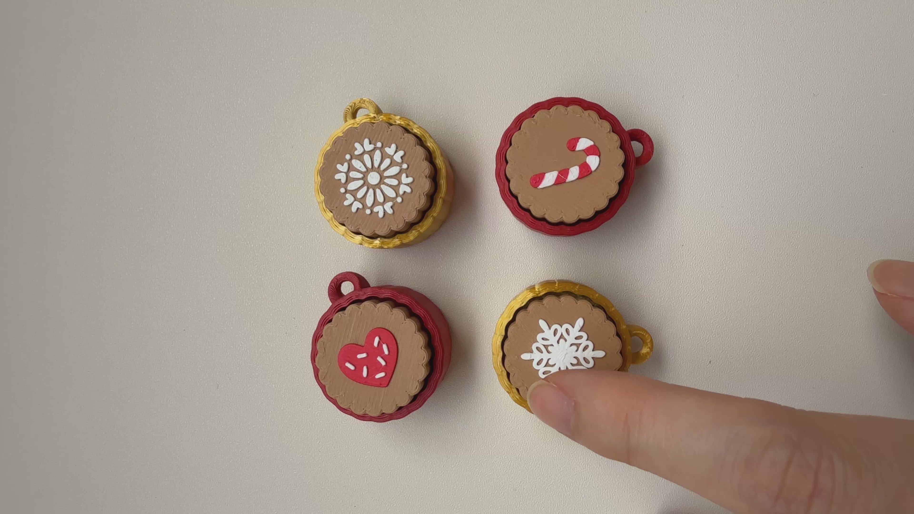 Christmas Cookie Keyring Clicker